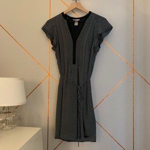 **H&M Dark Blue Pattern Dress**